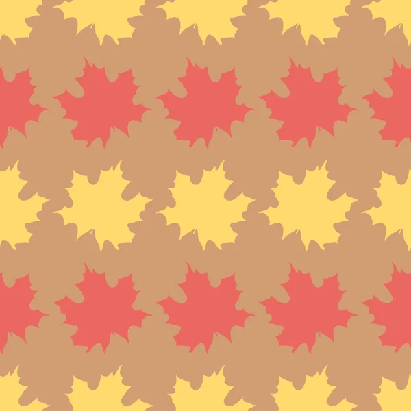 Бесшовный фон с различными листьями — стоковый вектор