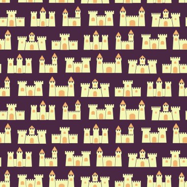 Kaleler ile sorunsuz arka plan