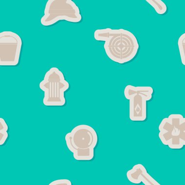 İtfaiyeci düz ile sorunsuz arka plan