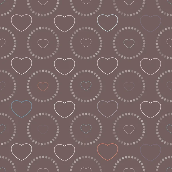 Seamless background with hearts — Stock Vector