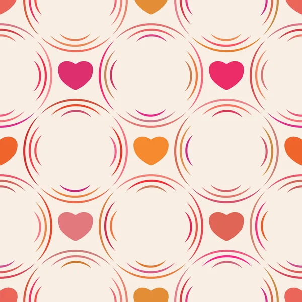 Fondo sin costuras con corazones — Archivo Imágenes Vectoriales