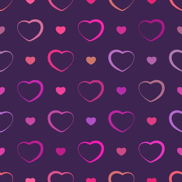 Seamless background with hearts — Stock Vector