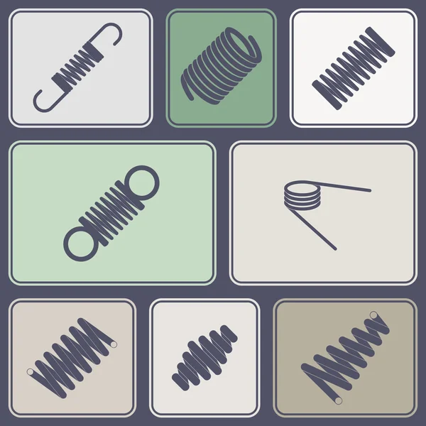 Seamless background with Springs — Stock Vector