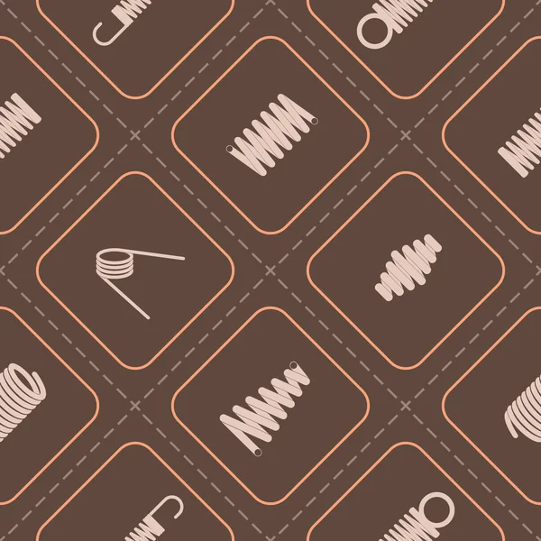 Seamless background with Springs — Stock Vector