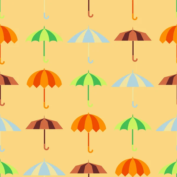 Seamless background with umbrellas — Stock Vector