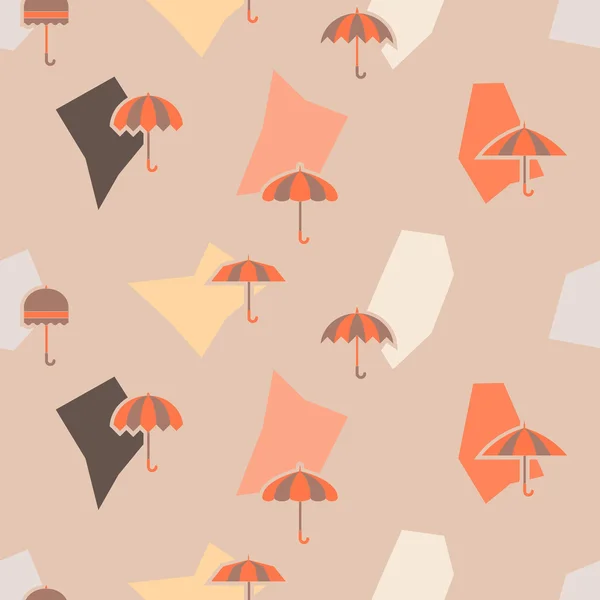 Seamless background with umbrellas — Stock Vector