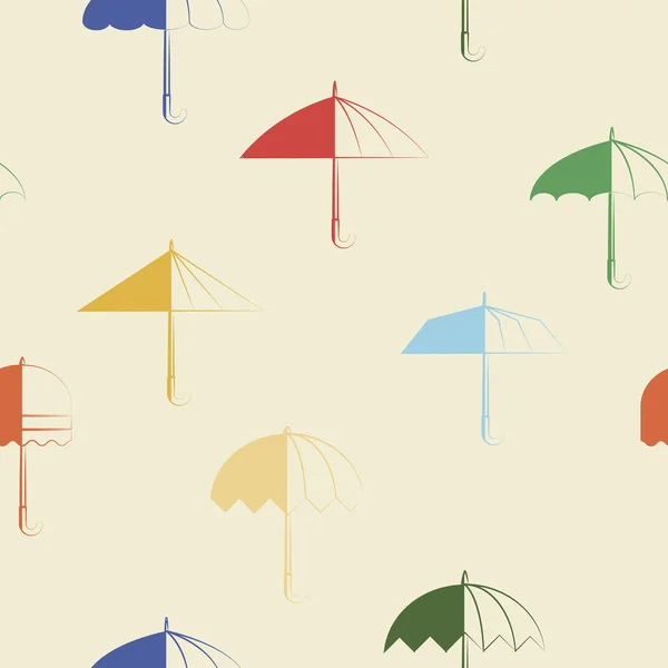 Seamless background with umbrellas — Wektor stockowy