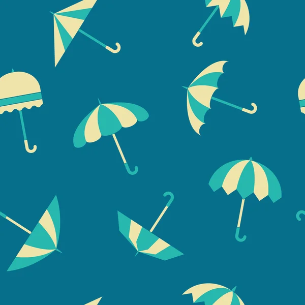 Seamless background with umbrellas — Stock Vector