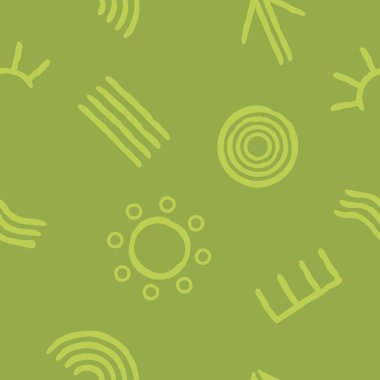 Avustralya Aborjin sanat sembolleri ile sorunsuz arka plan