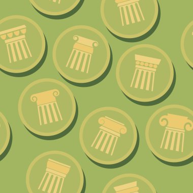 Antik sütunlar ile sorunsuz arka plan