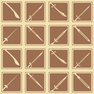 Kılıçlı sorunsuz arka plan