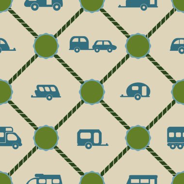 Römork ile sorunsuz arka plan