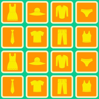 Giysiler ile sorunsuz arka plan