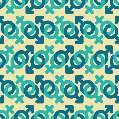 Cinsiyet sembolleri ile sorunsuz arka plan