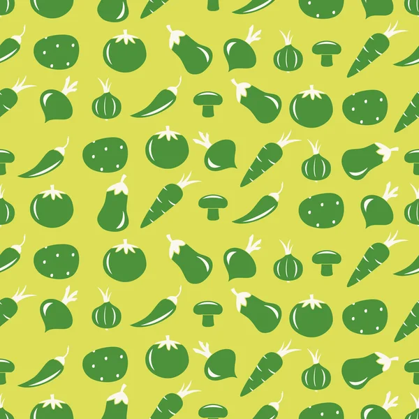 Безшовний фон з овочами — стоковий вектор
