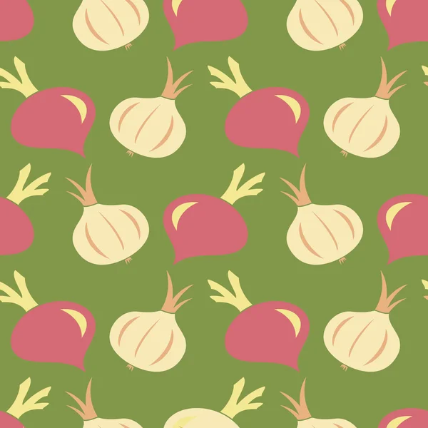 Fondo sin costuras con verduras — Vector de stock