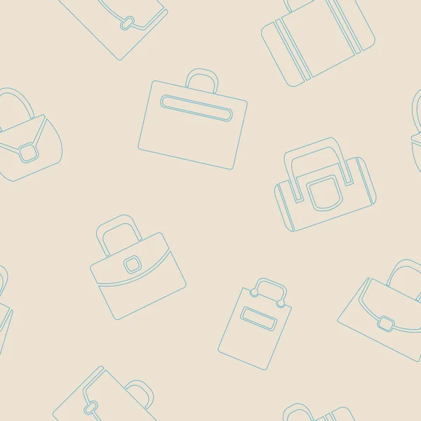 Fondo sin costuras con bolsas — Vector de stock