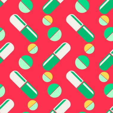 Doktor simgesi ile sorunsuz arka plan