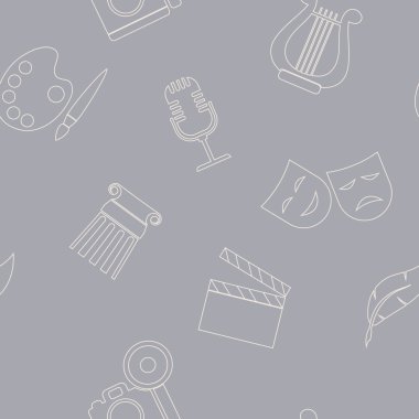 Sanat sembolleri ile sorunsuz arka plan