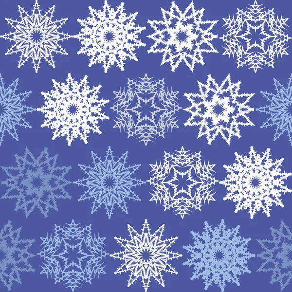 冬をテーマにしたシームレスな幾何学的なパターン — ストックベクタ