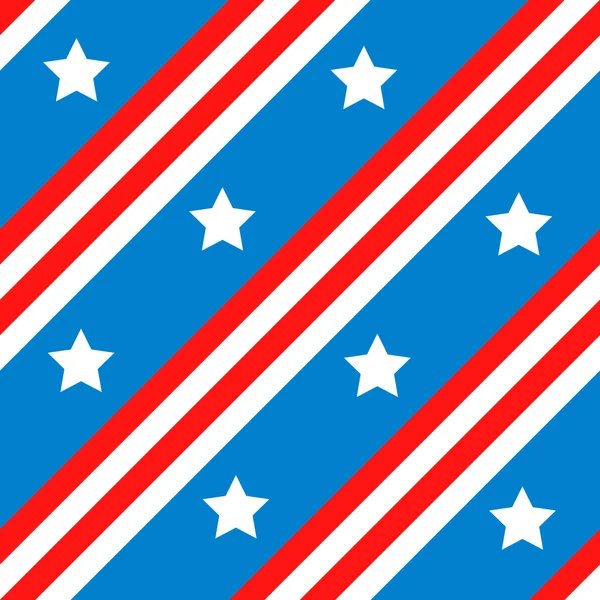 Sömlös bakgrund med amerikanska flaggan för din design — Stock vektor