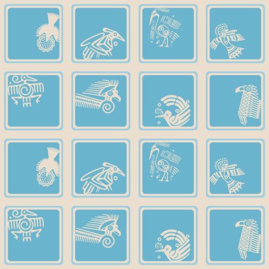 Sorunsuz imkanı arka plan ile Amerika yerlileri emanetler dingbats karakterler