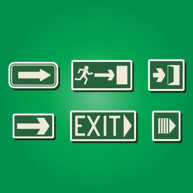 kaçış panoları ile renk simge kümesi