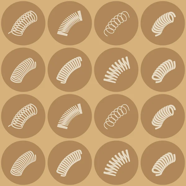 Seamless background with Springs — Stock Vector