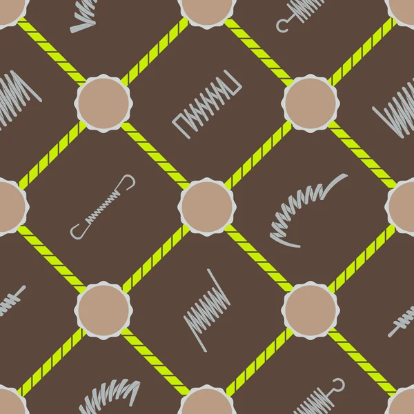 Seamless background with Springs — Stock Vector