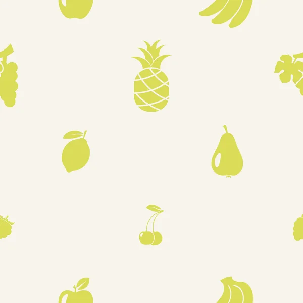 Fondo sin costuras con frutas — Archivo Imágenes Vectoriales