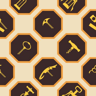 Tirbuşon ile sorunsuz arka plan