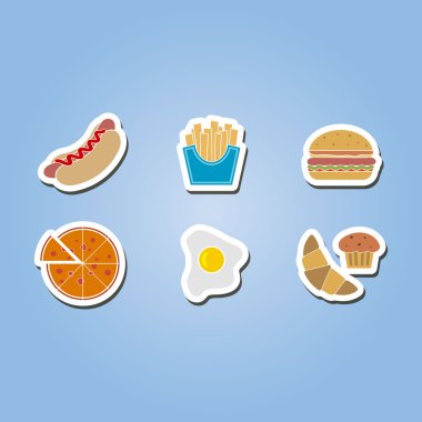 Fast food ayarla renk simgesi