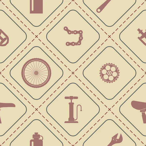 Bisiklet simgeleri ile sorunsuz arka plan