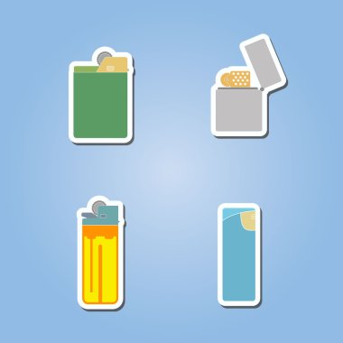 birlikte hafif renk Icon set