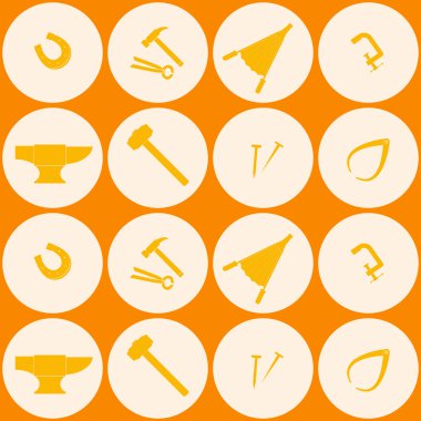 Demirci araçları ile sorunsuz arka plan