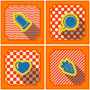 seks sembolleri ile sorunsuz arka plan