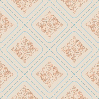 Kelt sanat ve etnik süs eşyaları ile sorunsuz arka plan