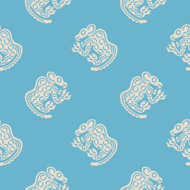 Amerika yerlileri sanat ve etnik süslemeli seamless modeli