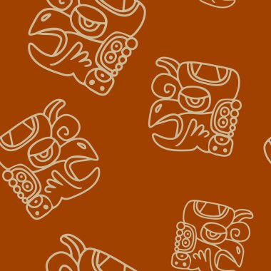 Glifler Maya dönemleri takvim adları ile Seamless Modeli