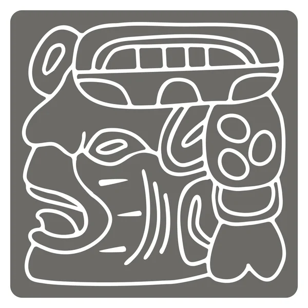 Ícone monocromático com índios americanos relíquias personagens dingbats — Vetor de Stock