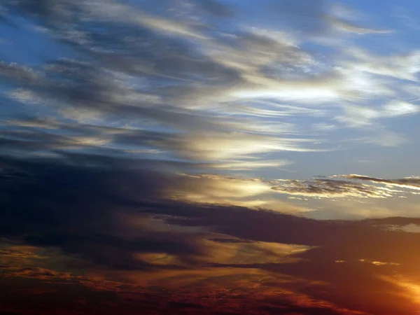 Sky Sunset Natural Background — Stock Photo, Image