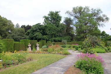 Botanik bahçesinin manzarası