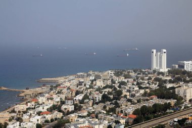 Carmel dağından Hayfa 'ya bak