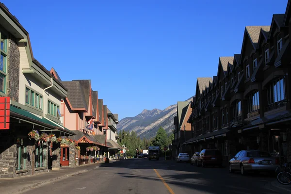 De straat in banff — Stockfoto