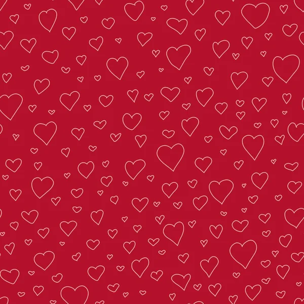 Valentine Day Mother Day Hand Drawn Doodle Seamless Pattern Marker — Stock Photo, Image