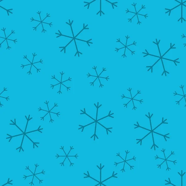 Naadloze Kerst Patroon Doodle Met Hand Willekeurige Getrokken Sneeuwvlokken Wikkel — Stockfoto