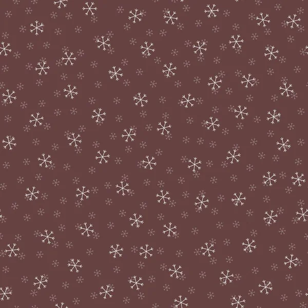 Płynne Boże Narodzenie Wzór Bazgroły Ręcznie Losowo Rysowane Płatki Śniegu — Zdjęcie stockowe