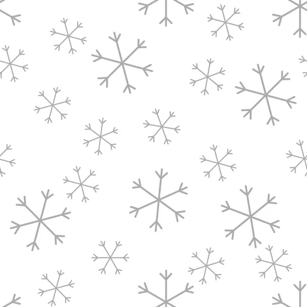 Naadloze Kerst Patroon Doodle Met Hand Willekeurige Getrokken Sneeuwvlokken Wikkel — Stockfoto