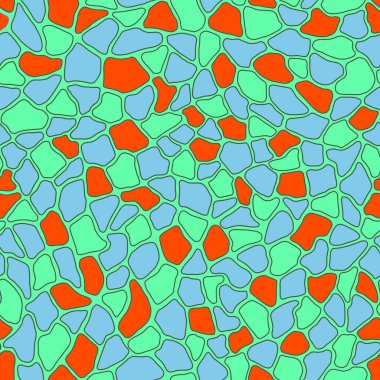 Terrazzo modern renksiz desenler. Düzensiz şekilleri olan soyut yaratıcı arkaplan. Paket kağıdı, tekstil, baskı, duvar kağıdı, terrazzo döşemesi için ideal. Turkuaz turkuaz..