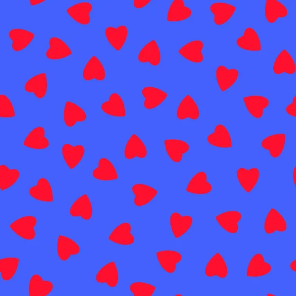 Simple Hearts Seamless Pattern Endless Chaotic Texture Made Tiny Heart — стоковое фото